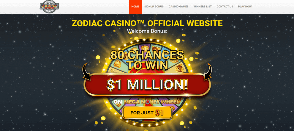 Zodiac $1 minimum deposit casino