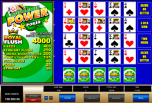 aces and faces play power poker microgaming