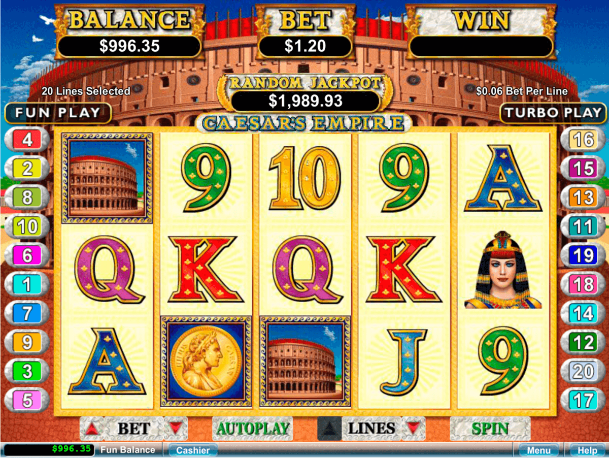 caesars empire rtg slot