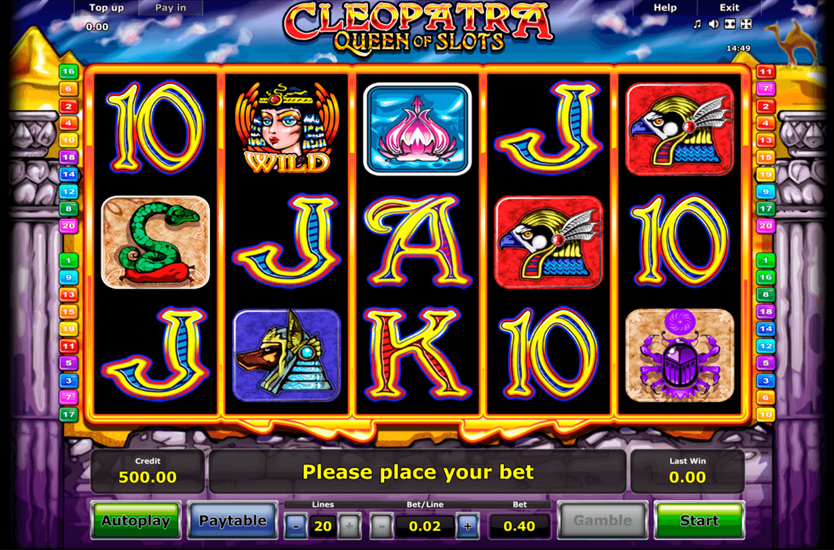 cleopatra novomatic slot