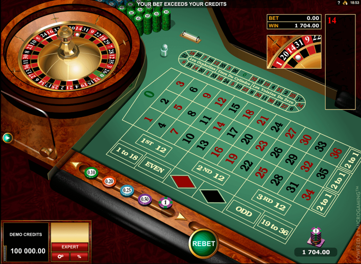 european roulette gold series microgaming online