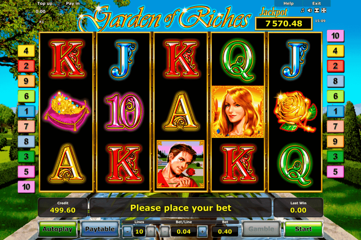 garden of riches novomatic