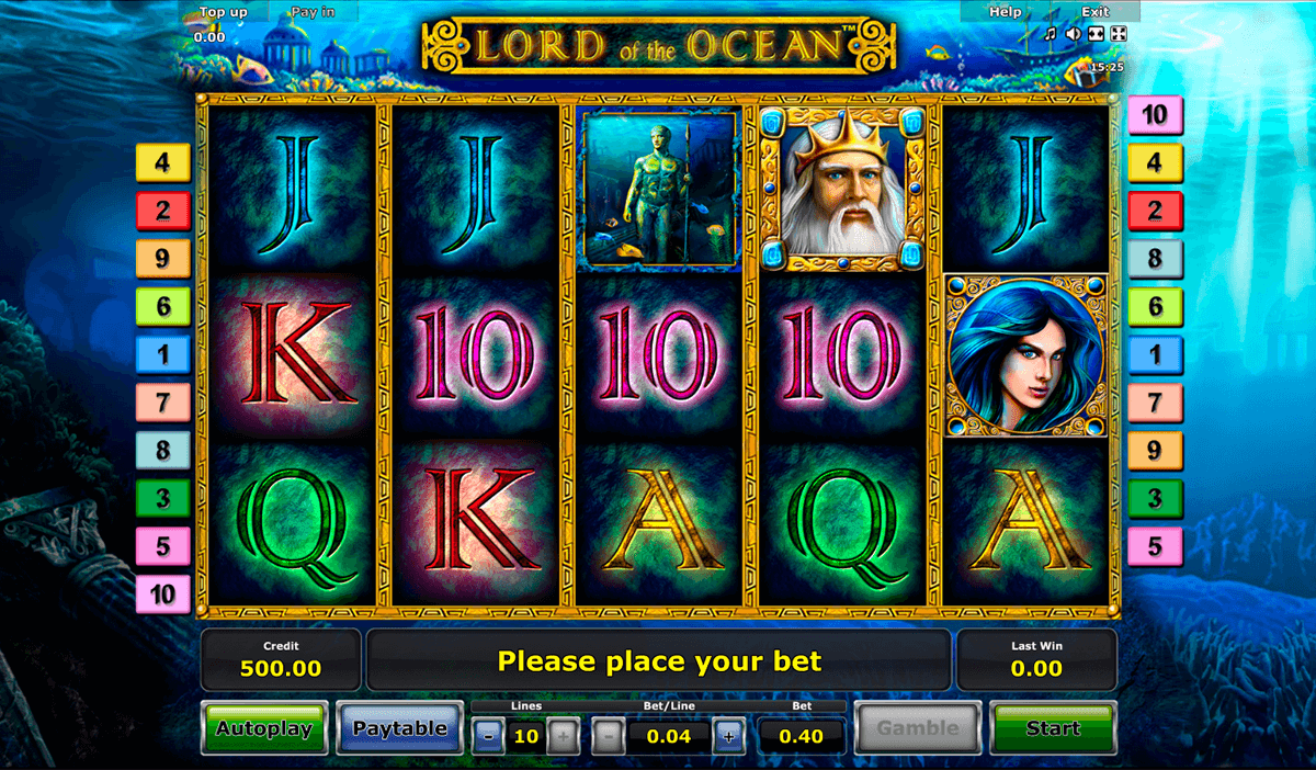 lord of the ocean novomatic slot