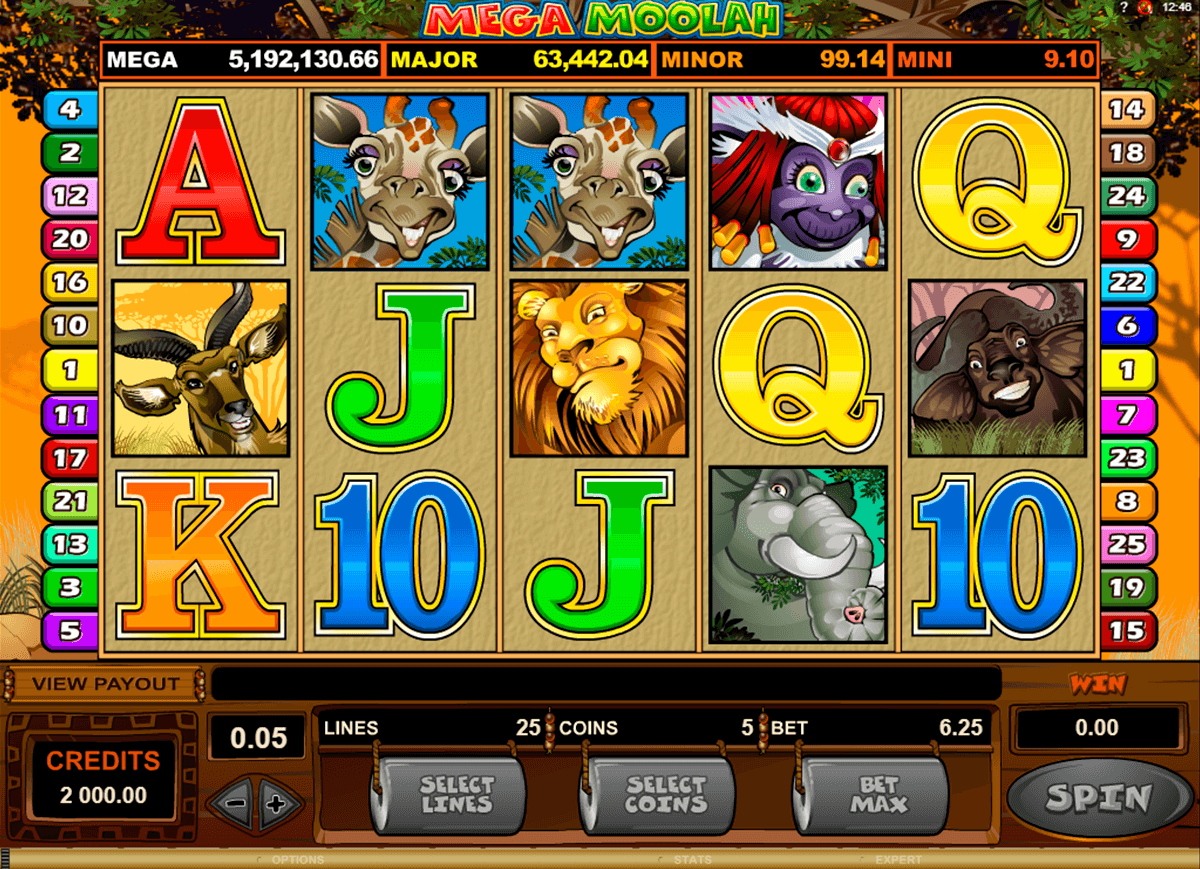 mega moolah microgaming slot