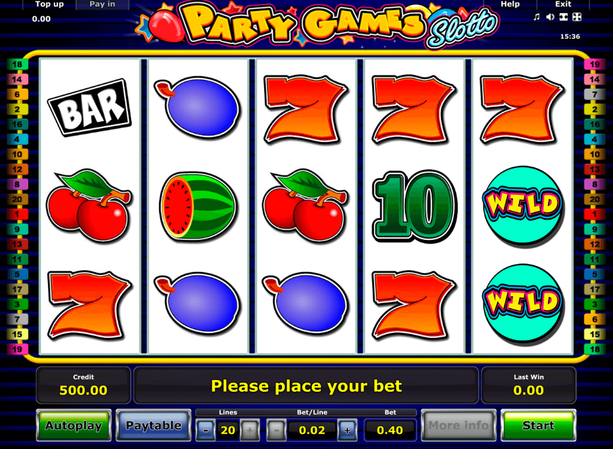 party games slotto novomatic slot