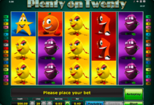plenty on twenty novomatic slot