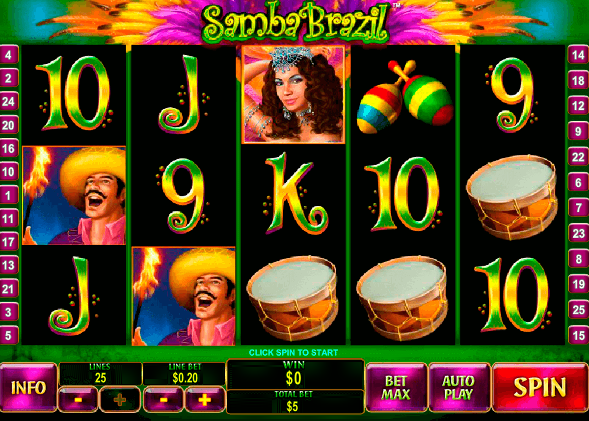 samba brazil playtech slot