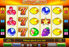 sizzling gems novomatic slot