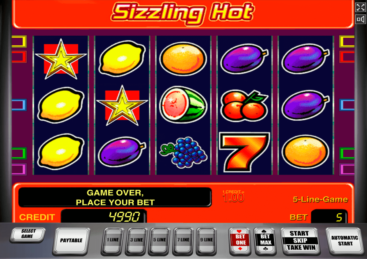 sizzling hot novomatic slot