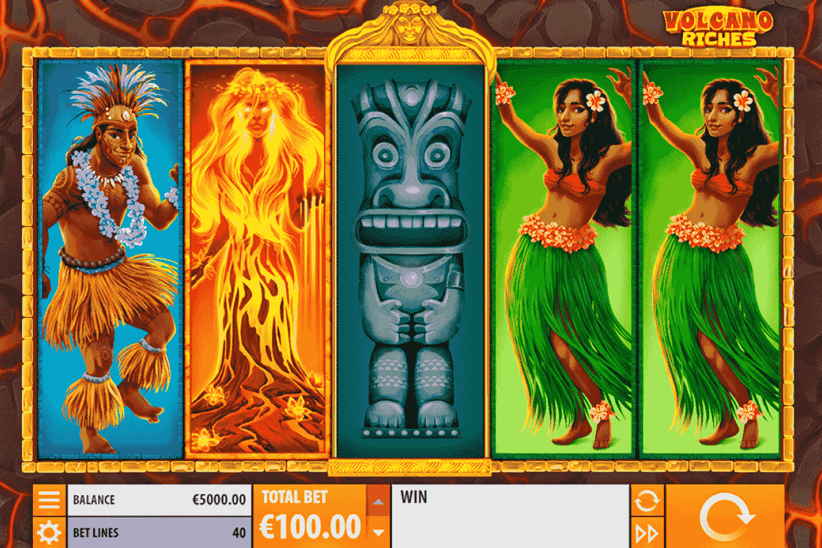volcano riches quickspin screenshot